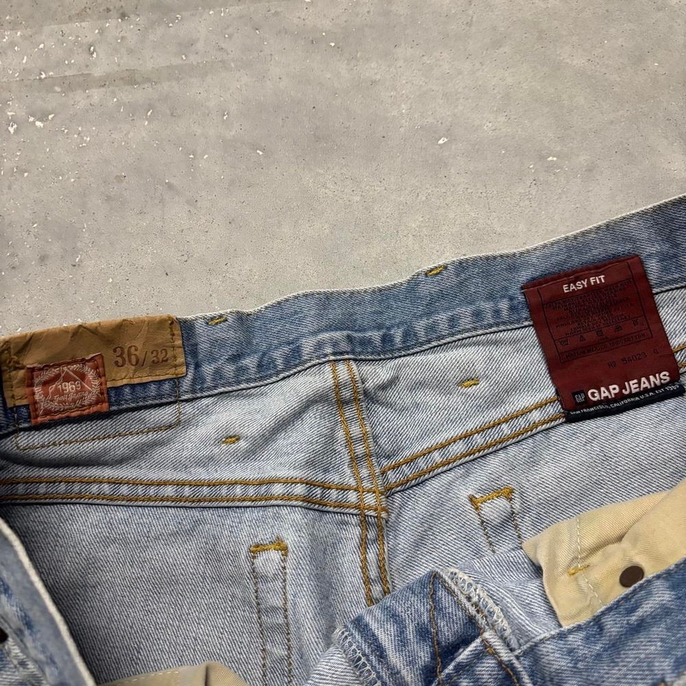 Vintage Y2K/2000s Light Wash Gap Streetwear Skater Denim Jeans! 36x32 - Picture 8 of 8